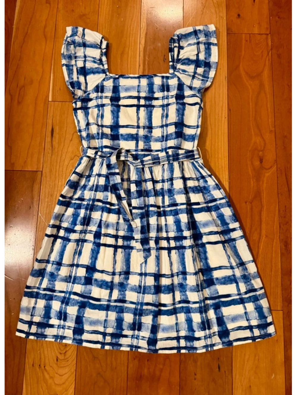 GAP short girls dress in blue and white